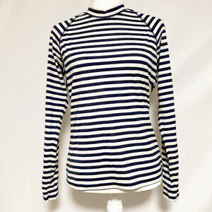 J. Crew Striped Long Sleeve Rashguard Size L